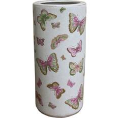 Beige Umbrella Stands Global Gallery Butterfly Beige 45.72cm H X 20.32cm W X 20.32cm D Umbrella Stand