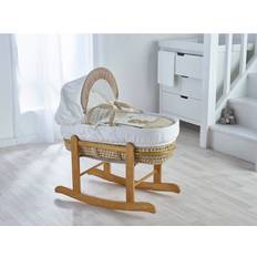Brown Bassinetts Kid's Room Kinder Valley Moses Basket with Bedding and Stand 29cm H X 47cm W X 89cm L