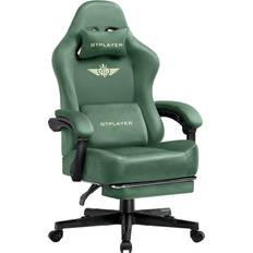 Green Gaming Chairs GTPLAYER Adjustable Reclining Gaming Chair 125cm H X 53cm W X 54cm D