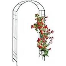Relaxdays Metal Rose Arch 224 x 110 x 41 cm Green