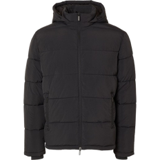 Selected Uomo Abbigliamento esterno Selected Cooper Hooded Puffer Jacket - Black