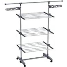 3 Tier Clothes Airer Drying Rack - Stainless Steel