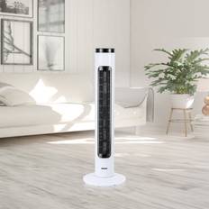 Cold Air Fans Tower Fans Geepas 85Cm Oscillating Tower Fan