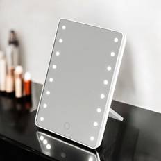 Metro Lane Cosmetic Free Standing Mirror LED Light - White/Clear