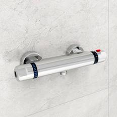 Cheap Shower Systems Belfry Bathroom Rowan Standalone Thermostatic Shower Chrome