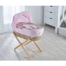 Brown Bassinetts Kid's Room Kinder Valley Palm Moses Basket with Bedding 30cm H X 47cm W X 72cm L