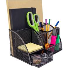 Black Desktop Organizers Borough Wharf Anahita Metal Desk Organiser 13cm H x 22cm W x 14cm D