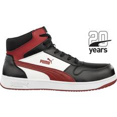 Puma Safety Frontcourt Mid Sikkerhedsstøvlette - Sort/Hvid/Rød