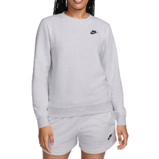 Nike Sportswear Club Fleece Women's Crew-Neck Sweatshirt - Birch Heather/Black
