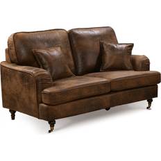 Rosalind Wheeler Crystil Brown Sofa 145cm 2 Seater