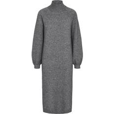 Y.A.S Tøj Y.A.S Balis Knitted Dress - Medium Grey Melange