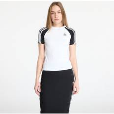 Adult T-shirts adidas Adicolor 3 Stripe Raglan Slim Tee - White/Black