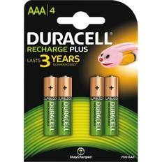 Duracell Akku - Wiederaufladbarer Standardakku Batterien & Akkus Duracell AAA Rechargeable Plus 4-pack