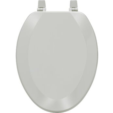 Silver Toilet Seats Achim Importing Co Fantasia Elongated Toilet Seat 1.75 H x 19 W x 14 D in Gray