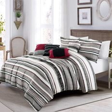 Comforter Set King 7 Piece Cal King Bedspread Black