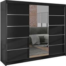 Spegel med förvaring Venetian Derby VI Black Garderob 200x215cm