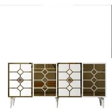 Ikatan 150 cm Hvid Guld Konsolbord
