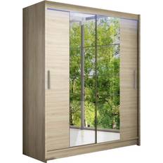 Garderober Leila med Spegel 150 x 200 cm Garderob 150x150cm