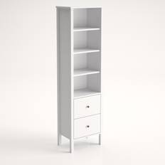 Spånskiva Bokhyllor Hanah Home Elspet 80 cm Brun Vit Bokhylla