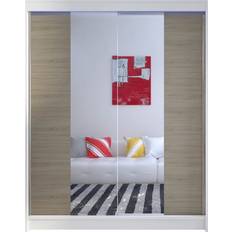 Bruna Garderober Pickering Med Spegel 150 x 200 cm Garderob