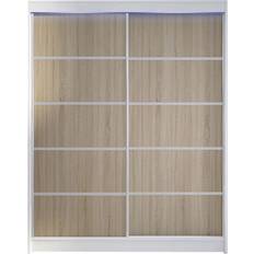 Bruna Garderober Furniturebox Northallerton Brown/White Garderob 150x200cm