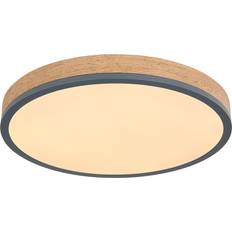 Gråa - Trä Takplafonder Globo Lighting LED Taklampa Doro Ø 45 cm Mörk Grafit Trä Takplafond