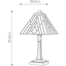 Elstead Lighting Alderley 20 cm x 20 cm Brons Bordslampa