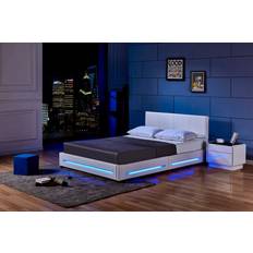 200 cm Verstellbare Betten Home Deluxe LED Asteroid Mit Matratze 160 x 200 cm Verstellbares Bett