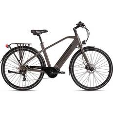 Herren E-Citybikes Hollandia E-Trekkingbike 28 Inch Grau Herrcykel