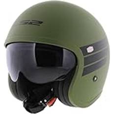 LS2 Moto Jet Custom OF599 Spitfire 2 Retro - Verde Mili