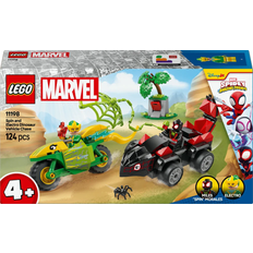 Toys LEGO Marvel Action Fun with Spin & Electro in Their Dino Racers 11198