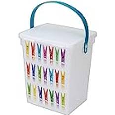 Excellent Houseware av Slitstark Plast med Lock och Handtag 5 Liter Förvaringslåda