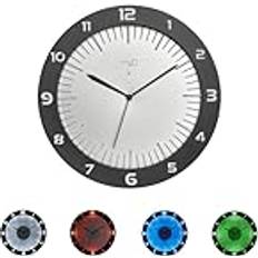 TFA Dostmann Analog Lysande med LED-lumoclock 30 cm Grå Väggklocka
