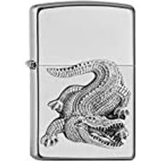 Zippo Bensin Tändare Zippo Croco Miniemblem Satinkrom 205-27383