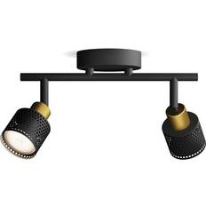 Philips Ceiling Floodlight GU10 Black Gold Spotlight