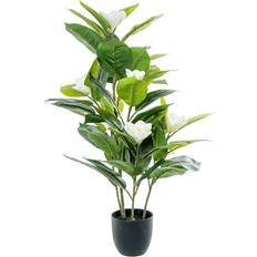 Alexandra House Living Dekorativ Plastik Magnolia 100 cm Kunstig plante