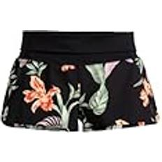 Women Swimming Trunks Roxy Endless Summer Printed Swimming Shorts - Schwarz