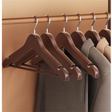 Brown Hangers Rebrilliant Ergonomic Wooden Hangers Brown 5 pcs Hanger