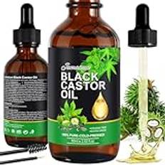 KLLALO Kallpressad Ricinolja 60 ml Naturlig Jamaicansk Svart