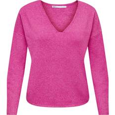 Knitted Sweaters - Pink Jumpers Only Woman Sweater Rica Life - Rose