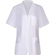 Work Tops on sale Misemiya Work Clothes Lady Short Sleeves Scrub Top - White