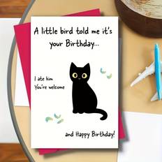 Party Cards & Invitations Temu Birthday Greeting Card With Envelope