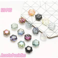 Temu Glass Bead Jewelry Making Supplies 120pcs