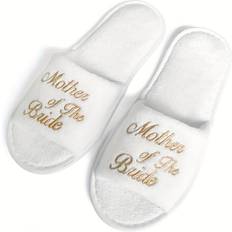 Shoes Temu Mother Of The Groom Slippers - Golden Embroidery