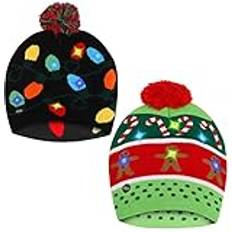 Santa Hats on sale Belle Vous LED Julmössor 2-pack