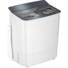 Washing Machines SunCrown Portable Washer and Dryer Combo 25.4 H x 22.4 W x 14 D in Gray