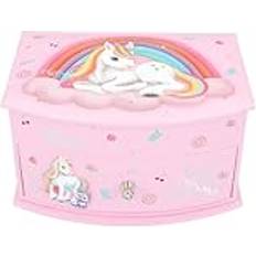 Smyckeskrin Ylvi & the Minimoomis Ylvi Smyckeskrin Med Lock Och Spegel - Rosa