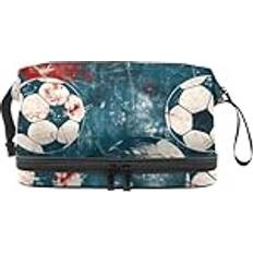 VAPOKF Double Layer Cosmetic Bag - Blue