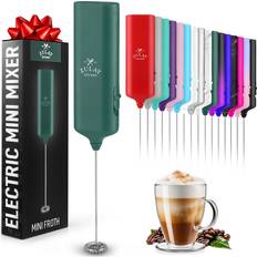 Coffee Makers Zulay Kitchen Powerful Handheld Milk Frother Wand