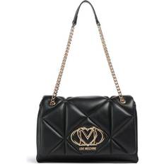 Love Moschino Umhängetaschen Love Moschino Embossed Q Schultertasche - Schwarz